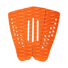 Contact Pattern Surfboard Tail Deck Grip Pad for Rear Foot Board Control Use Orange