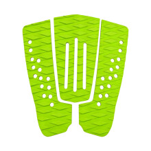 Surfboard Deck Grip Pad Set with Contact Pattern for Daily Trim and Turn Work Green