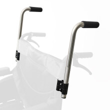 Wheelchair Rear Bar Rod Set with Sleeve Covers for Home Support
