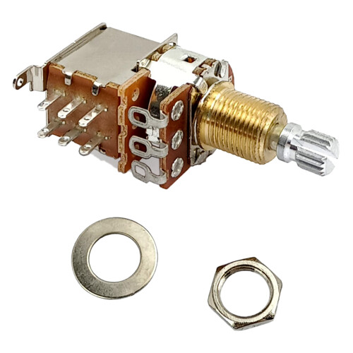 Guitar Potentiometer Switch Pots A500K/B500K Push Pull Guitar Control Pots B500K