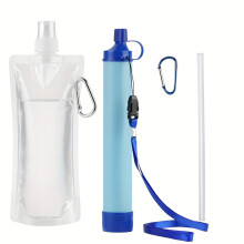 (4 In 1) Pailles de Filtration d'eau portables pour les Situations d'urgence, un ensemble conçu pour les activités de plein air
