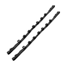2Pcs Car Fishing Rod Fixing Strap Fishing Rod Holder Adjustable Car Rod Carriers Black