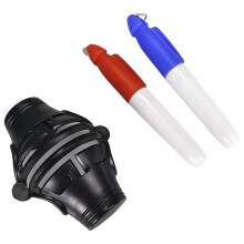 Golfballs Line Marker With 2 Pen 360 Degree 3 Line Golfball  Marker Stencil Black