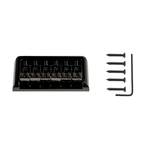 6 String Fixed Saddle Guitar Bridge Top Load Tailpiece Electric Guitar Part