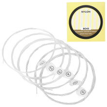 Set of 6 Guitar Strings Replacements Acoustic Guitar Strings Nylon Core Strings