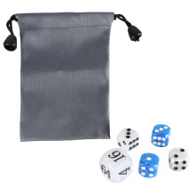 Acrylic Backgammon Pearls Dices Set 22mm Doubling Cube and Four 16mm Dices Set