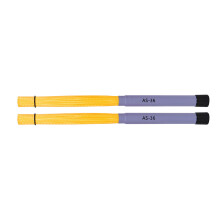 1Pair Nylon Drumsticks Brush Multi-Rod Bundle Sticks Constructed of Nylon Yellow purple
