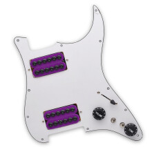 Electric Guitar Pickguard Set Scratch Plate Instrument Accessories White purple pickup