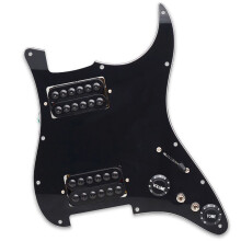 Stable PVC Pickguard Set Scratch Plate Guitar Accessory Scratch Plate Black black pickup