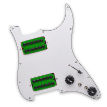 Guitar Back Plate Pickup Cover Scratchplate Assembly PVC Texture for White green pickup
