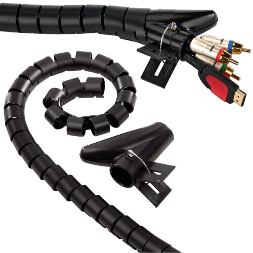Hama Kabelbündel-Schlauch Easy Cover 1,5m  30mm Schwarz