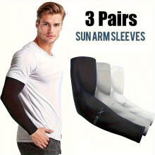 Manchons de soleil à la mode / 3 paires pour hommes et femmes / Cyclisme en plein air, conduite, pêche