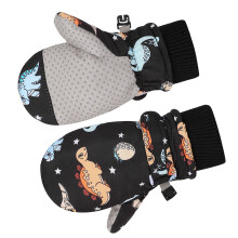 Snow Mittens Toddler Winter Ski Mittens Kids Winter Warm Gloves for Children Black