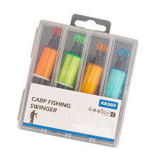 4Pcs Portability Fishing Bites Alarm Indicator with Chain Fishing Soft Chain Swingers