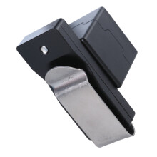 Pool Chalk Holder with Belt Clip Portable Magnetic Billiard Cue Chalk Box Black