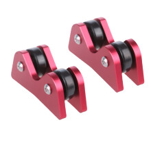 2Pcs Billiard Cue Straightness Checker Inspect Tool Billiards Cue Roller Red