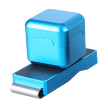 Professional Billiard Cue Snooker Tool Part, Billiard Pool Stick Chalk Holder Blue