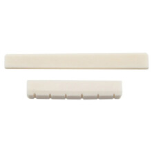 6 String Bone Guitar Bridge Saddle & Acoustic Guitar Blank Bone Nut Repair Part
