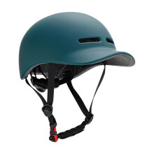 Low Bulk Adult Helmet with Front Openings for City Cycling Use Blue