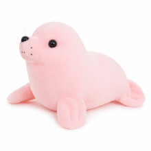 Cute Seal Pillow Soft Plush Accent for Bed Sofa Desk Display Pink