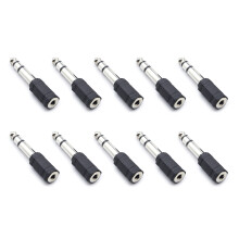 Headphone Adapter Jacks 3.5mm to 6.35mm or 6.35mm to 3.5mm Sound Stereo 6.35mm to 3.5mm