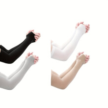 (Mixed-color, 4 Pairs) 4 paires de manches de glace pour protection solaire/gants de sport de cyclisme unisexes/manches longues élastiques pour