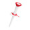Height Adjustable Golf Ball Tees With Built In Aiming Guide Plastic Golf Tees Red 1