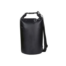 Outdoor Waterproof Dry Bag PVC Roll Top Closure For Canoeing Camping Snorkeling Black 15L