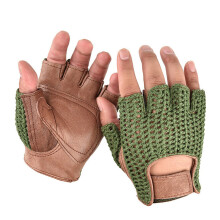 2pcs Warm Comfortable Gloves Men Sports Gloves Motorcycles Cycling Mittens Green brown