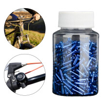 500Pcs Bikes Cable End Caps Aluminum Alloys Brake End Cover Cable Tip Crimps Blue