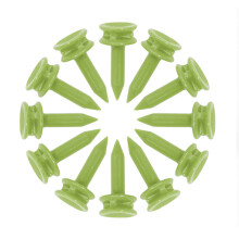 100Pcs Short Golf Tees Plastic Step Down Cactle Tees for Golf Practice Part 25MM green