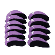 Golfs Club Cover Iron Headcover Golfs Club Head Cover Golfs Gifts for Men Women Purple