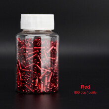500Pcs Bikes Cable End Caps Aluminum Alloys Brake End Cover Cable Tip Crimps Red