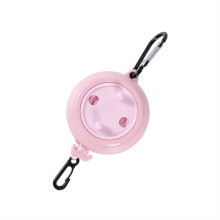 (Pink) Tendedero portátil/tendedero ajustable de 26 pies para acampar/cuerda seca para lavandería/para viajes al aire libre pes