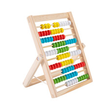 Wood Abacus Toy Number Calculate Kid Improve Calculation Proficiency Bracket 10 positions