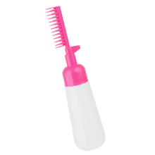 2 in 1 Root Comb Applicator Bottles Hair Oil Applicators Hairs Dye Bottle Rose red