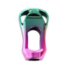 Reel Rocker Arm Universal Fishing Reel Metal Spinning Fishing Wheel Gradient pink green