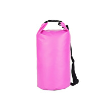 Strong Waterproof Bag Wear Resistant Organiser For Canoeing Beach Camping Rose red 15L