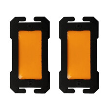 Reflective Patches Position Markers 2 Pack for Outdoor Carry and Easy Sorting Orange