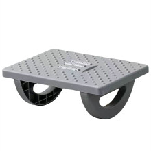 Desk Foot Stand Foot Stool Under Desk Foot Rest Shakeable Foot Massager Footrest Gray