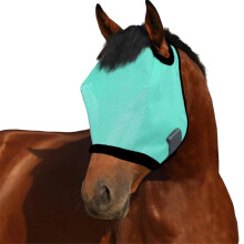 Sun Shade Equine Face Screen for Outdoor Turnout and Stable Use Green