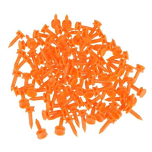 100Pcs Golf Step Down Tees Plastic Short Golf Ball Tees Replacement Castles 25MM orange