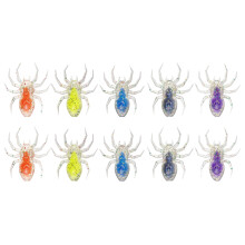 10Pcs Fishing Spiders Lure Soft Artificial Swimbait for Outdoor Fishing