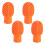 4Pcs Drumstick Dampeners Silicone Drumstick Mute Practice Tip Drum Dampener Orange 1