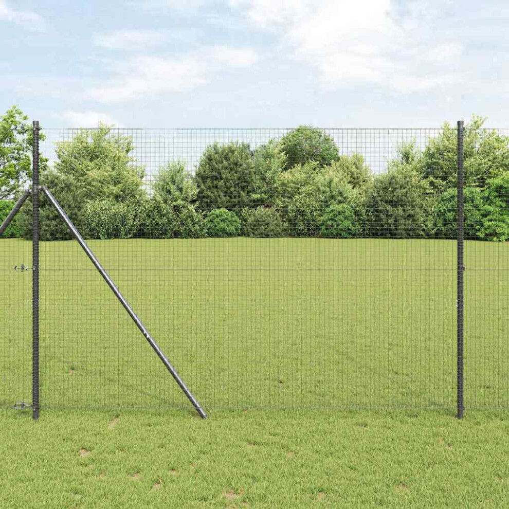 Vidaxl Ground Fix Welded Wire Fence 25 X 1.5 M (W X H)