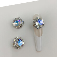 3PCS 3D Irregular Nail Charms DIY Nails Art Decoration Embellishments for Woman Moonlight