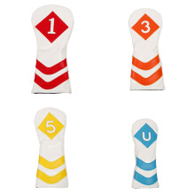 4Pcs Golfs Head Cover PU Golfs Club Cover Iron Headcover Golfs Club Head Cover