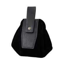 Old Styles Cube Bag Medieval Belt Bag PU Leather Waist Bag Coin Purse Black Color Type C