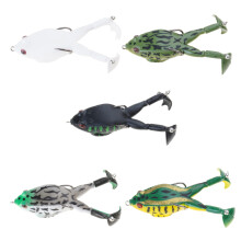 5Pcs Fishing Bass Large Feet Soft Baits with Hook for Trout Salmon Freshwater Color 2