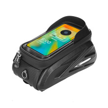 Large Capacity Watertight Bicycles Front Top Tube Pouches Panniers Phone Mount